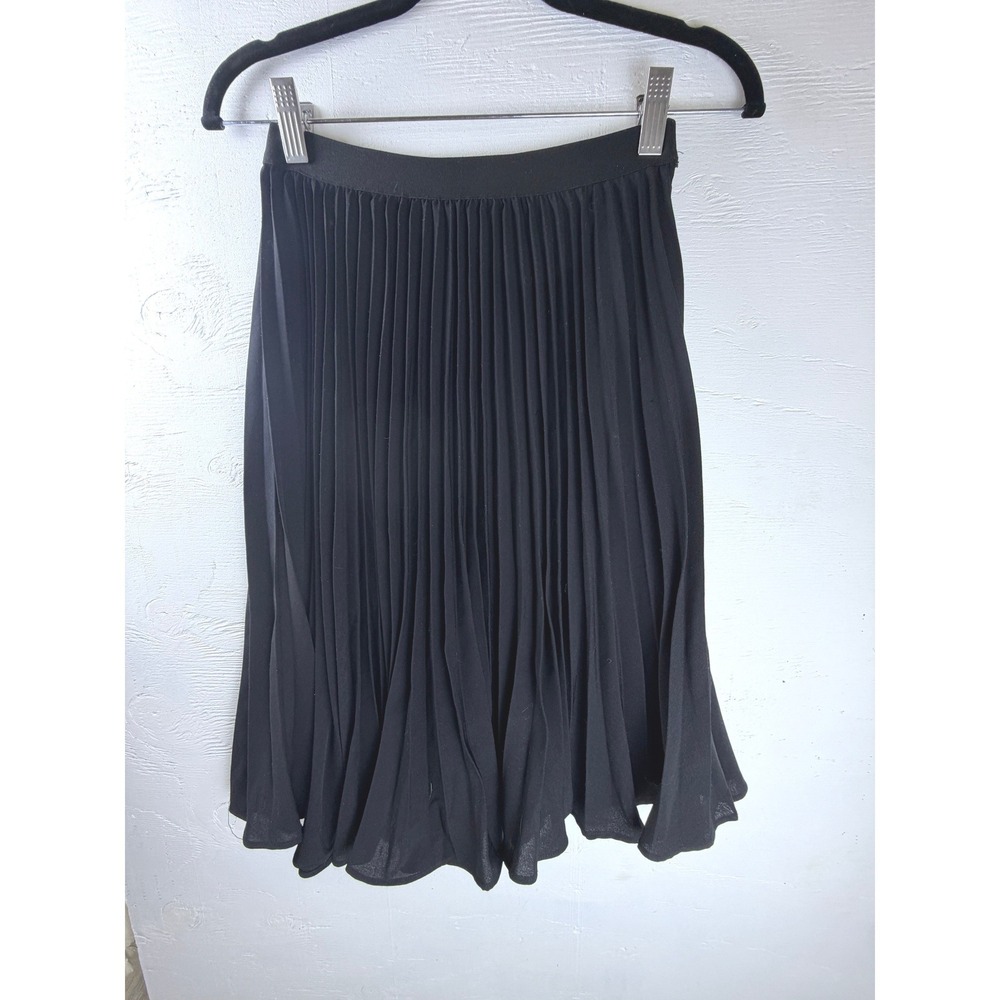 Grace Karin Girls Accordion Pleated Midi Skirt Size 10Y Black Elastic Waist